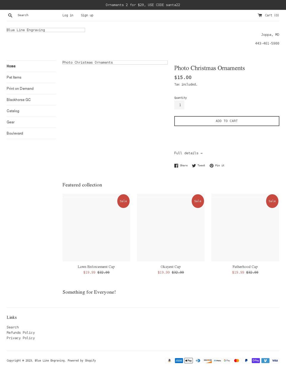 blengraving.com shopify website screenshot