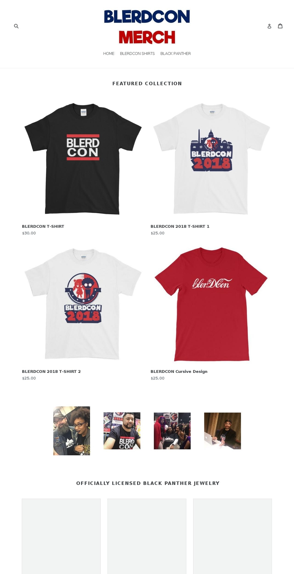blerdconmerch.com — Shopify storefront screenshot