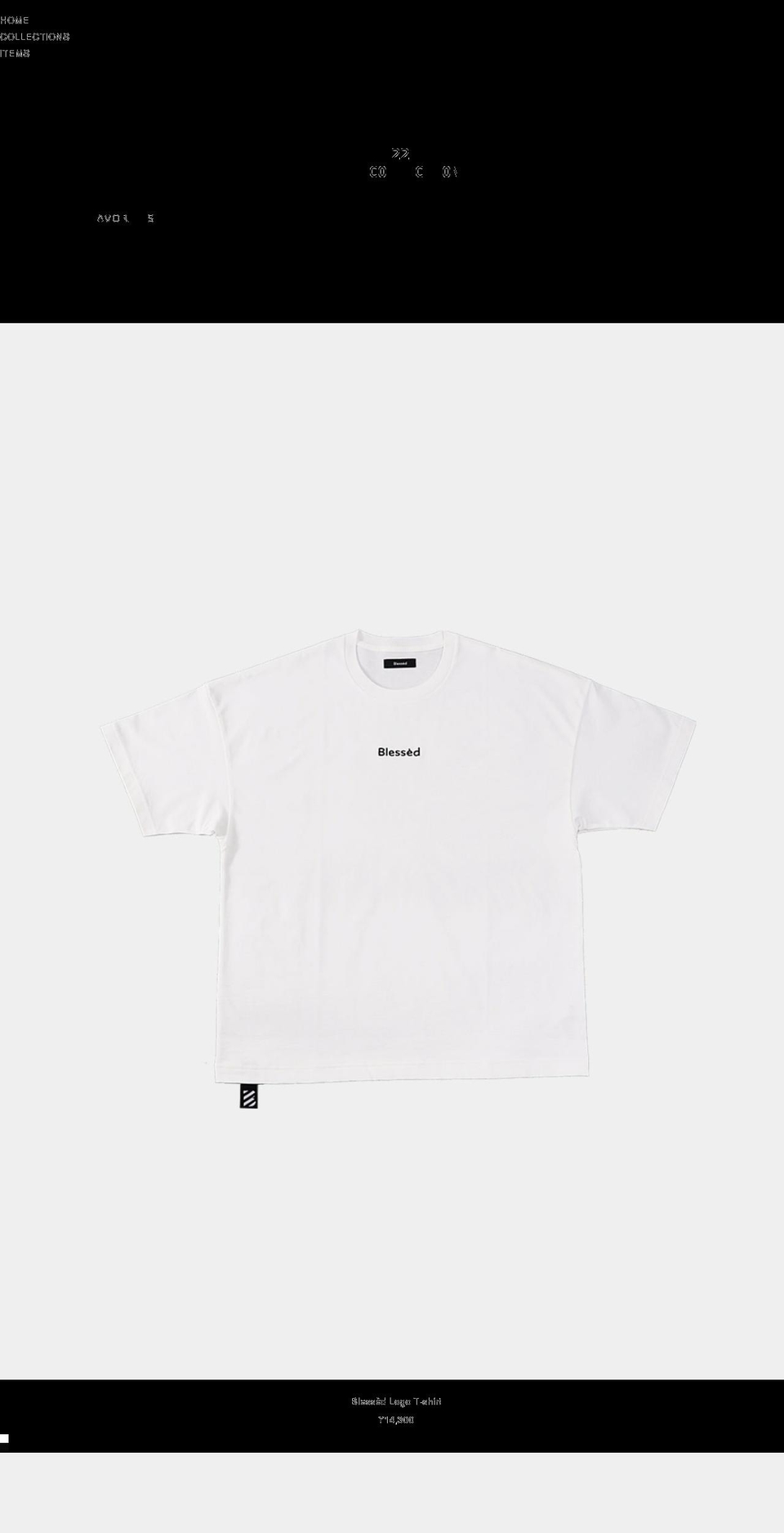 blessed-tokyo.com shopify website screenshot