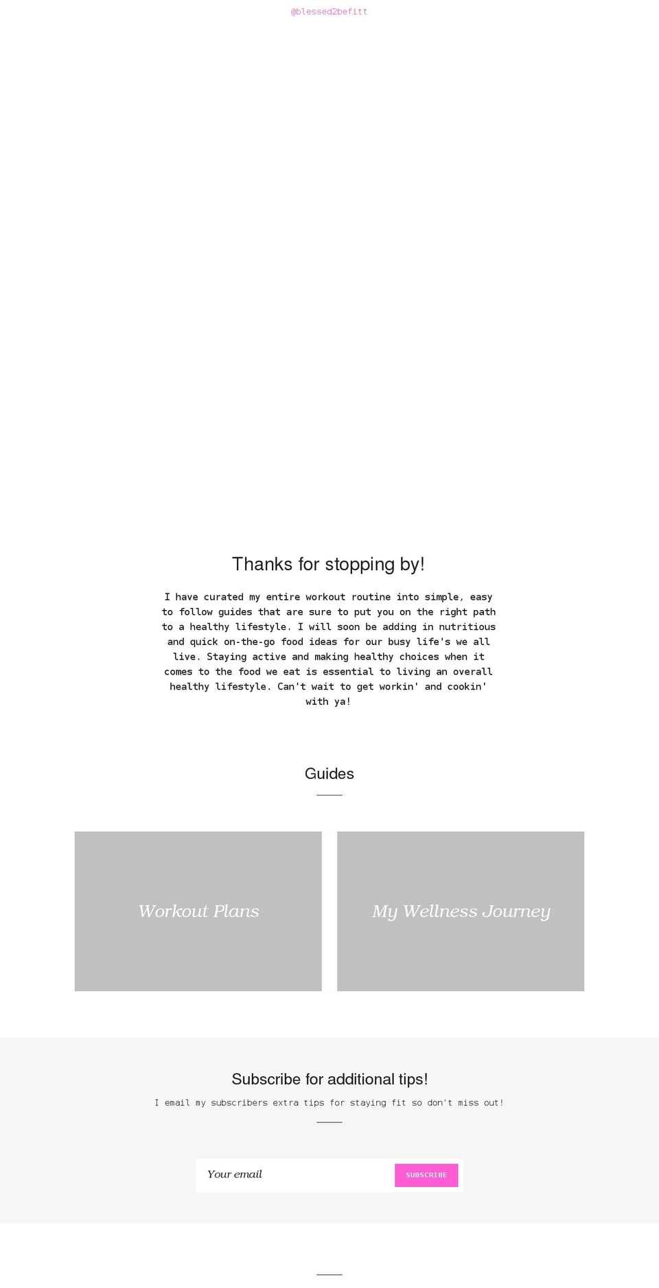 blessed2befit.com shopify website screenshot