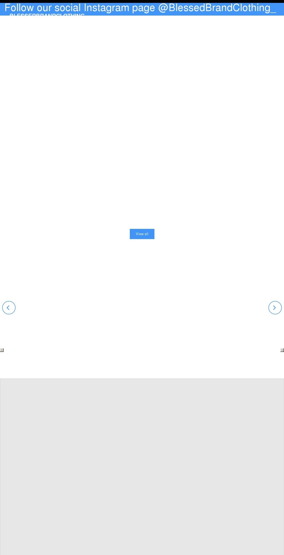 blessedbrandclothing.com shopify website screenshot