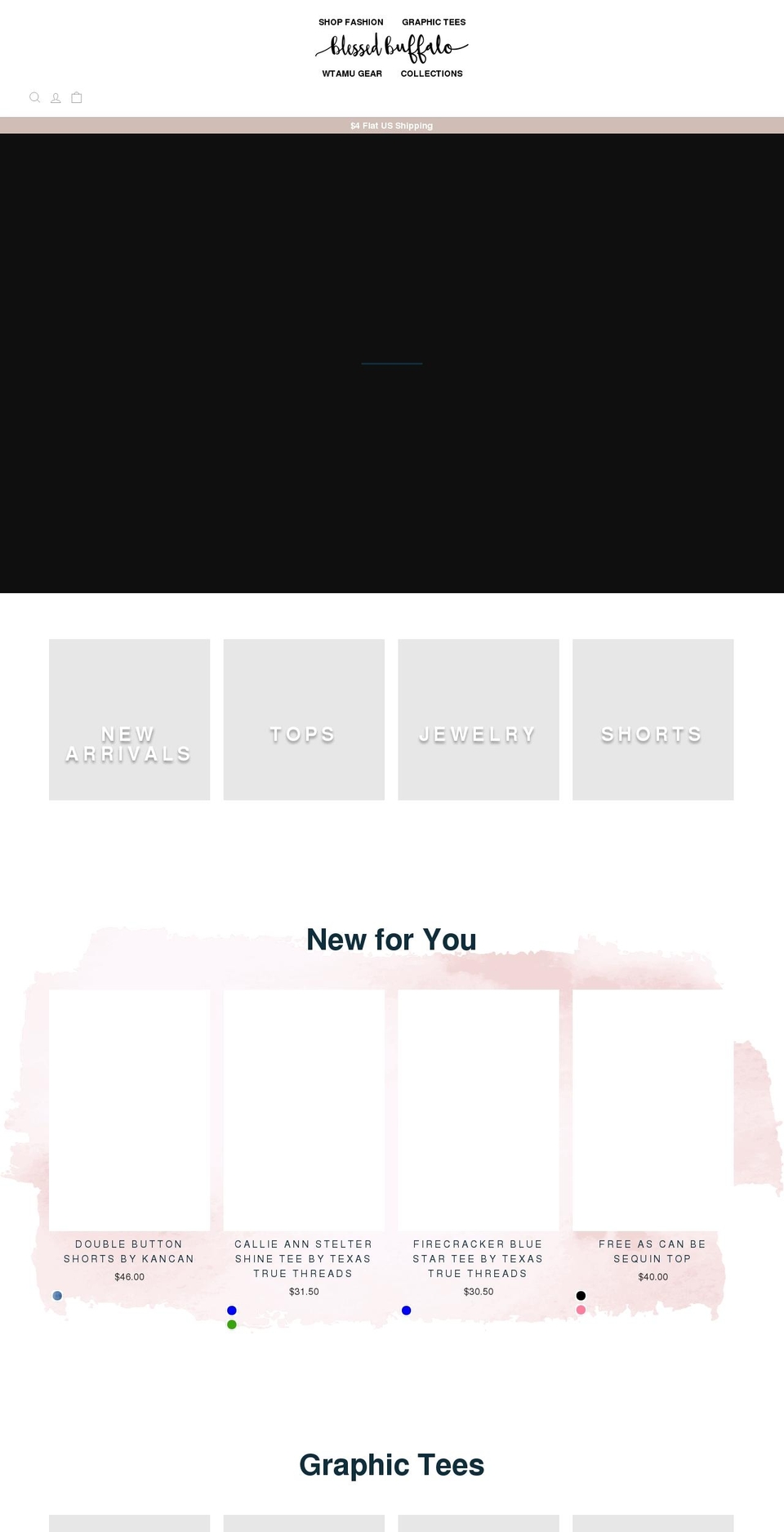 blessedbuffalo.com — Shopify storefront screenshot