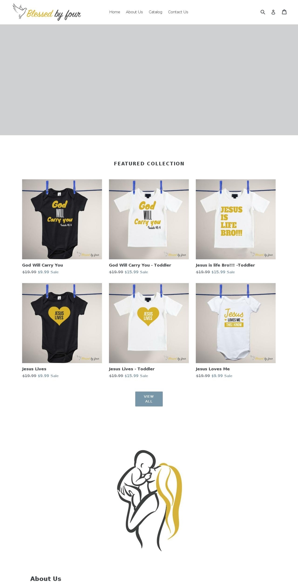 blessedbyfour.com — Shopify storefront screenshot
