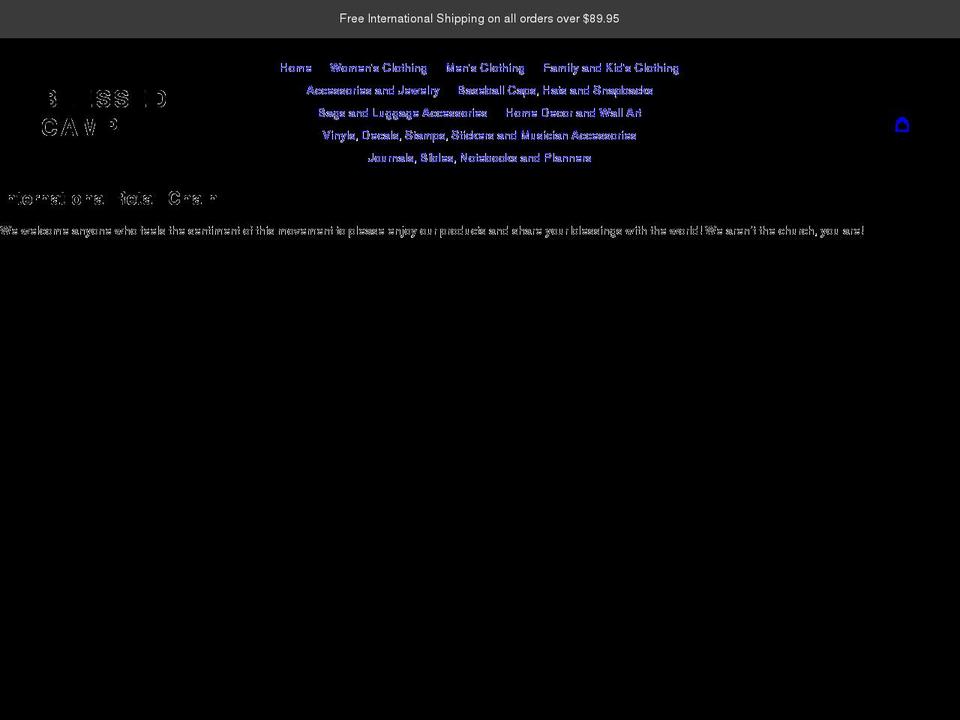 blessedcamp.com shopify website screenshot