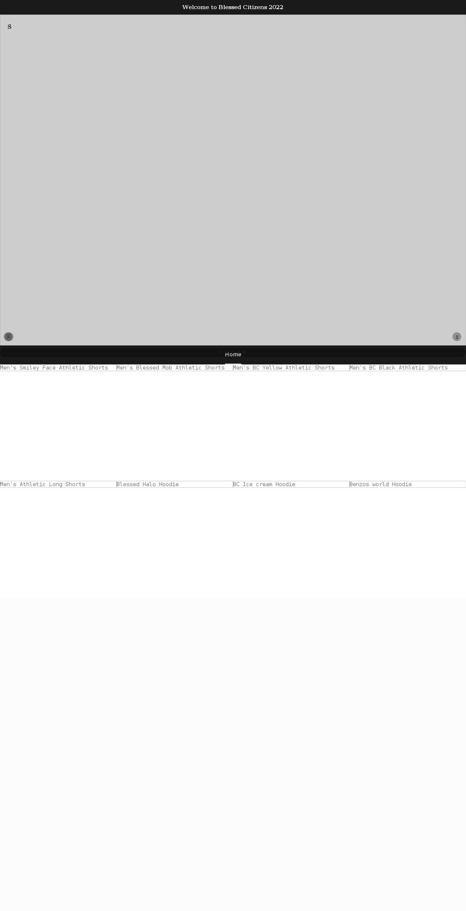 blessedcitizens.com shopify website screenshot