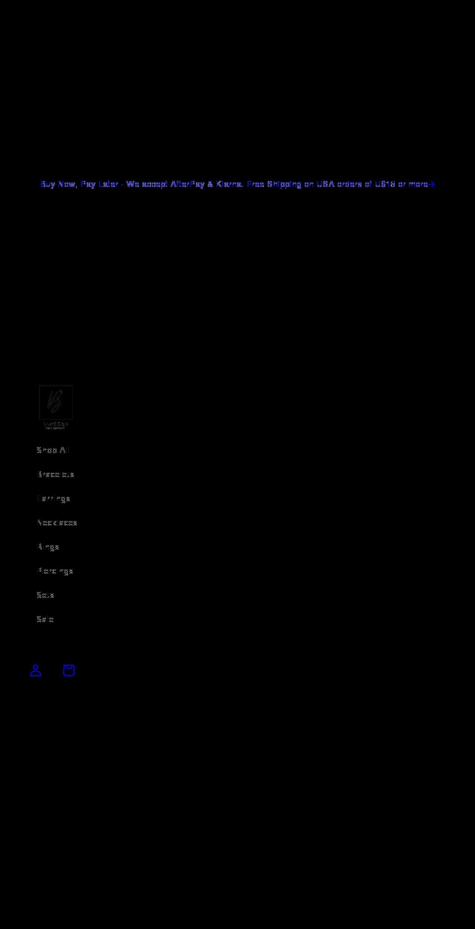 blessedfinejewelry.com shopify website screenshot