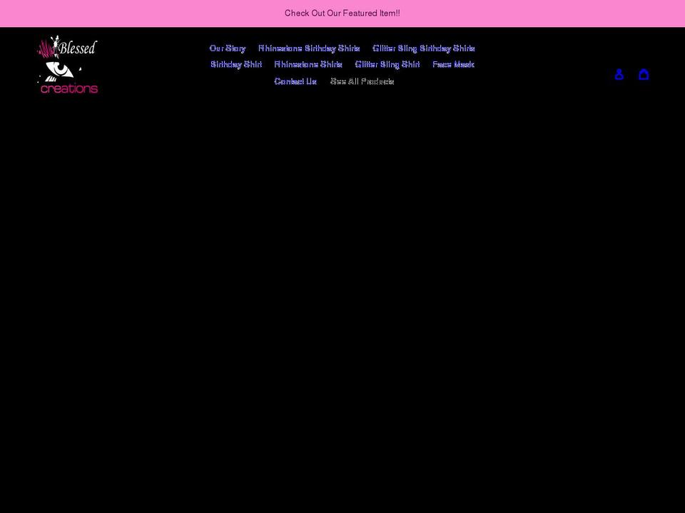 blessediamcreations.com shopify website screenshot