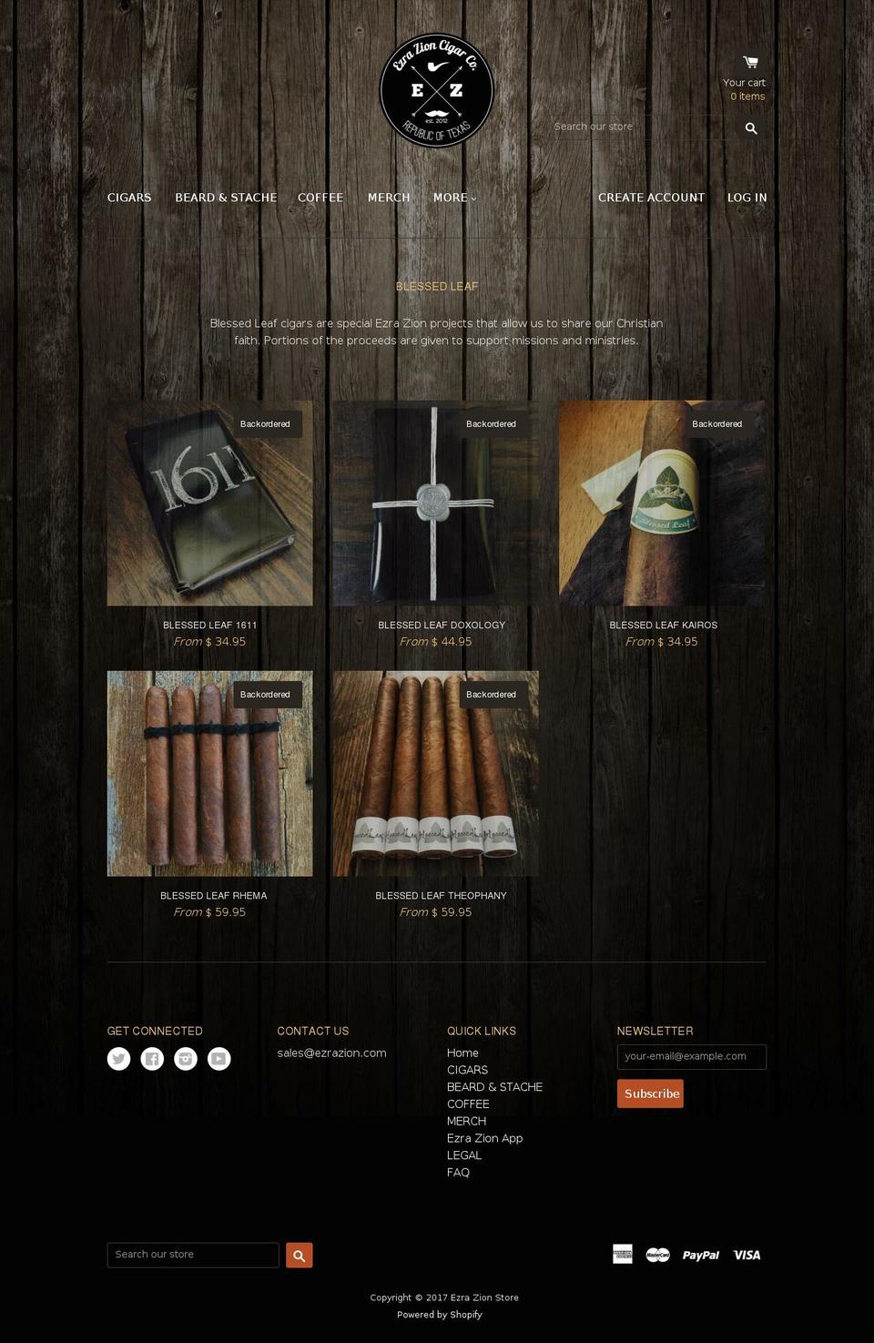 blessedleaf.com shopify website screenshot