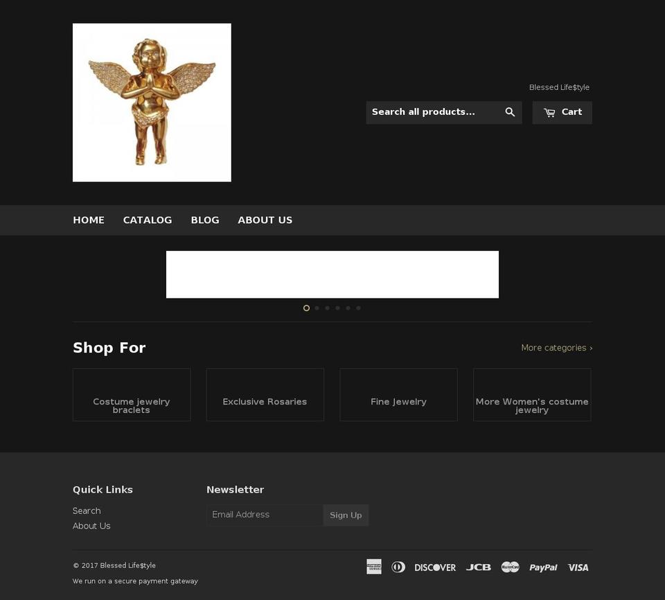 blessedlifestyle.com shopify website screenshot