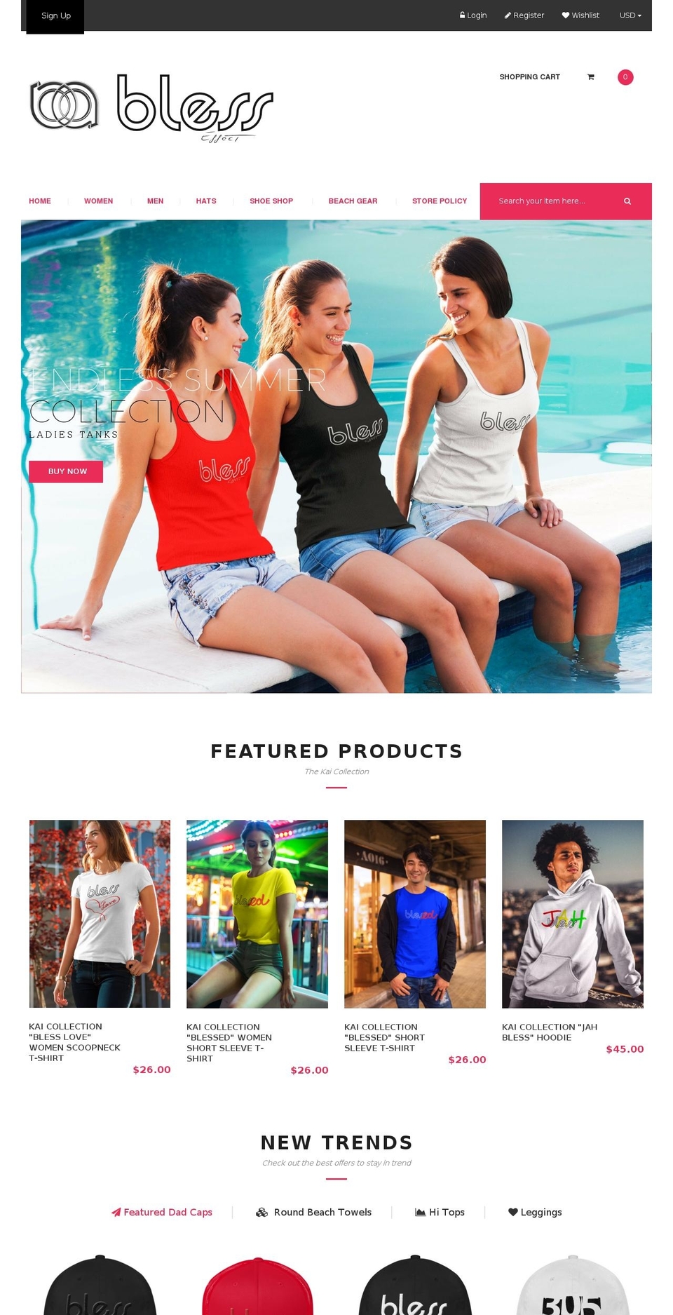 blesseffect.com shopify website screenshot