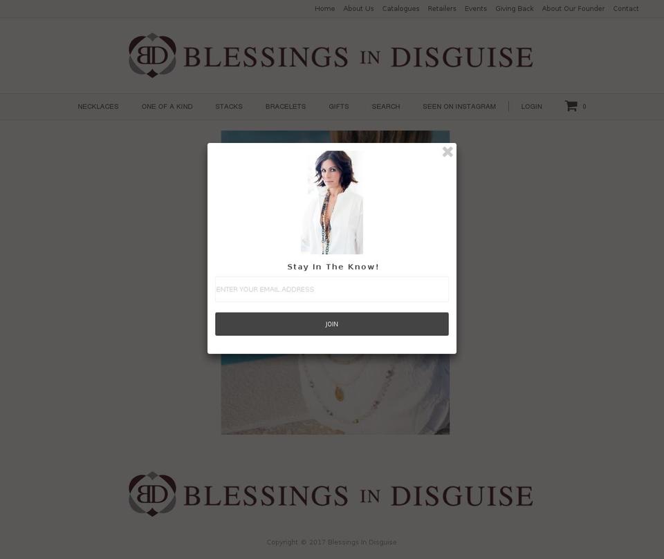 blessing-in-disguise.com shopify website screenshot