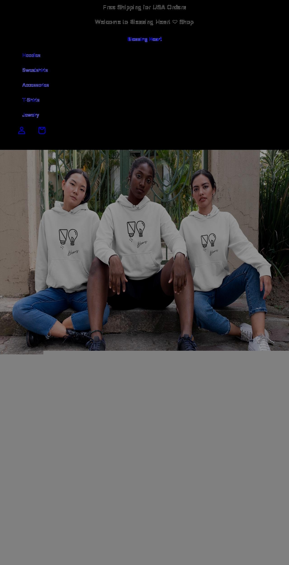 blessingheart.com shopify website screenshot