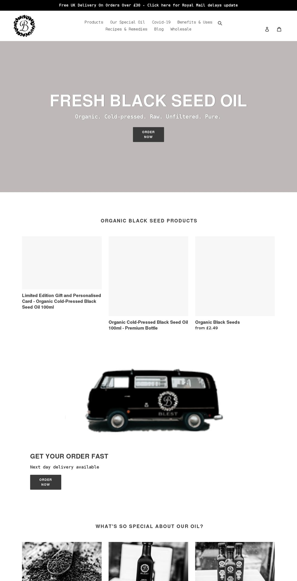 blestfoods.com shopify website screenshot