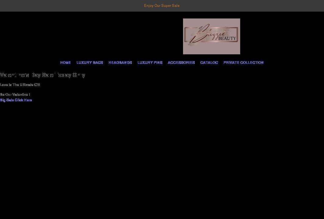 bleszzedbeauty.com shopify website screenshot