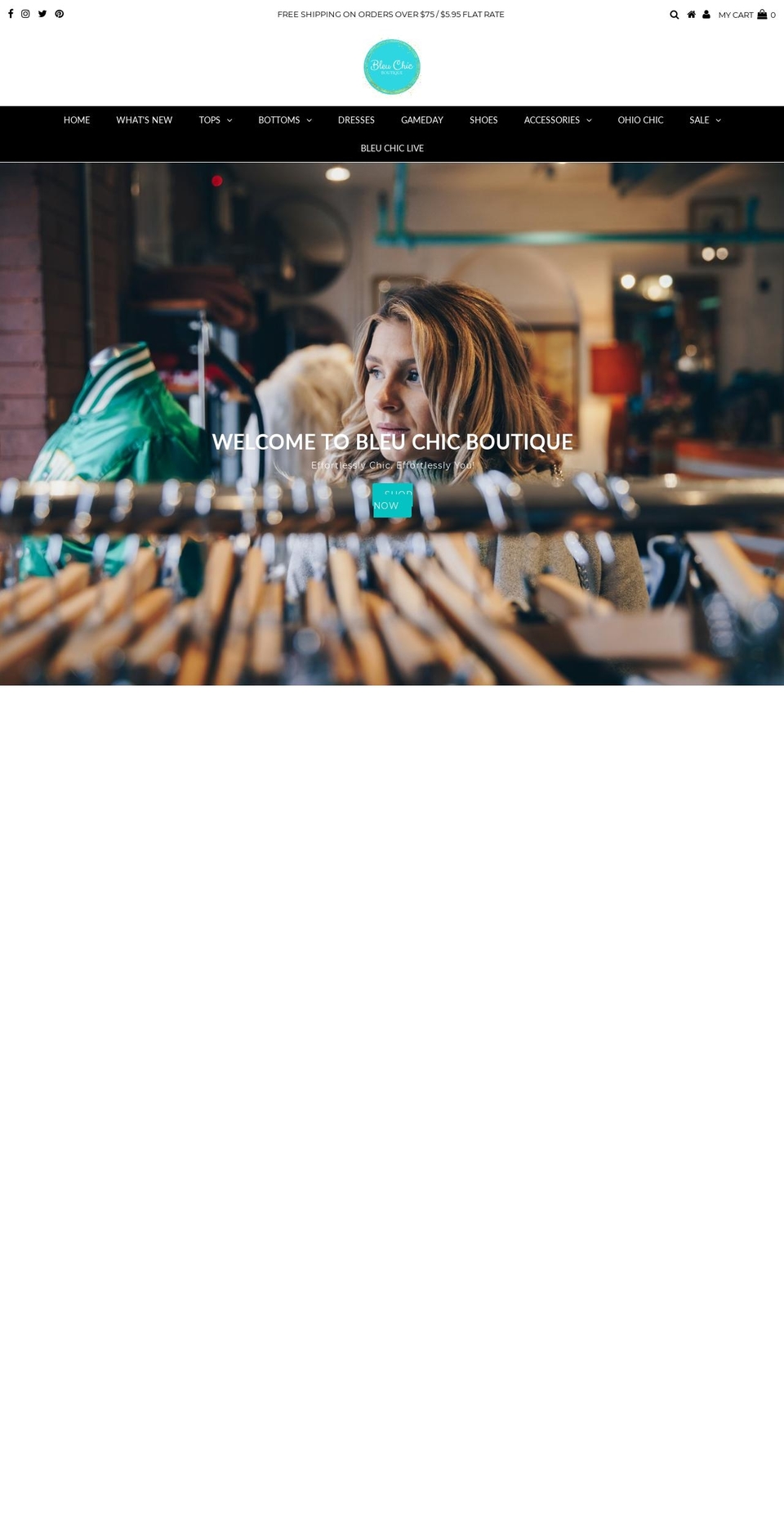 bleu-chic.com — Shopify storefront screenshot