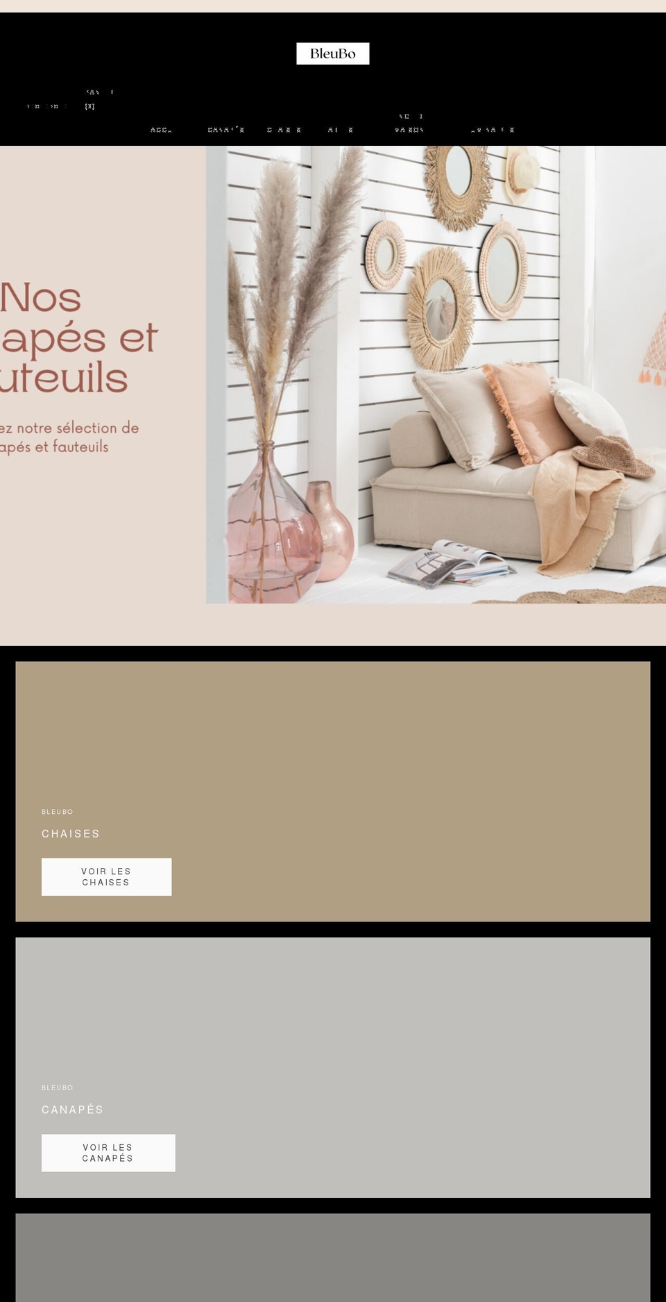 bleubo.com shopify website screenshot