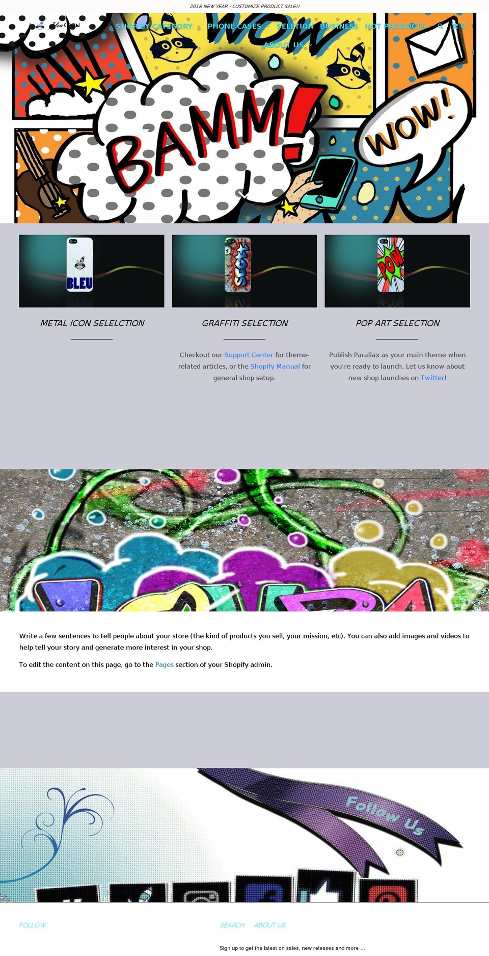 bleucoon.com shopify website screenshot
