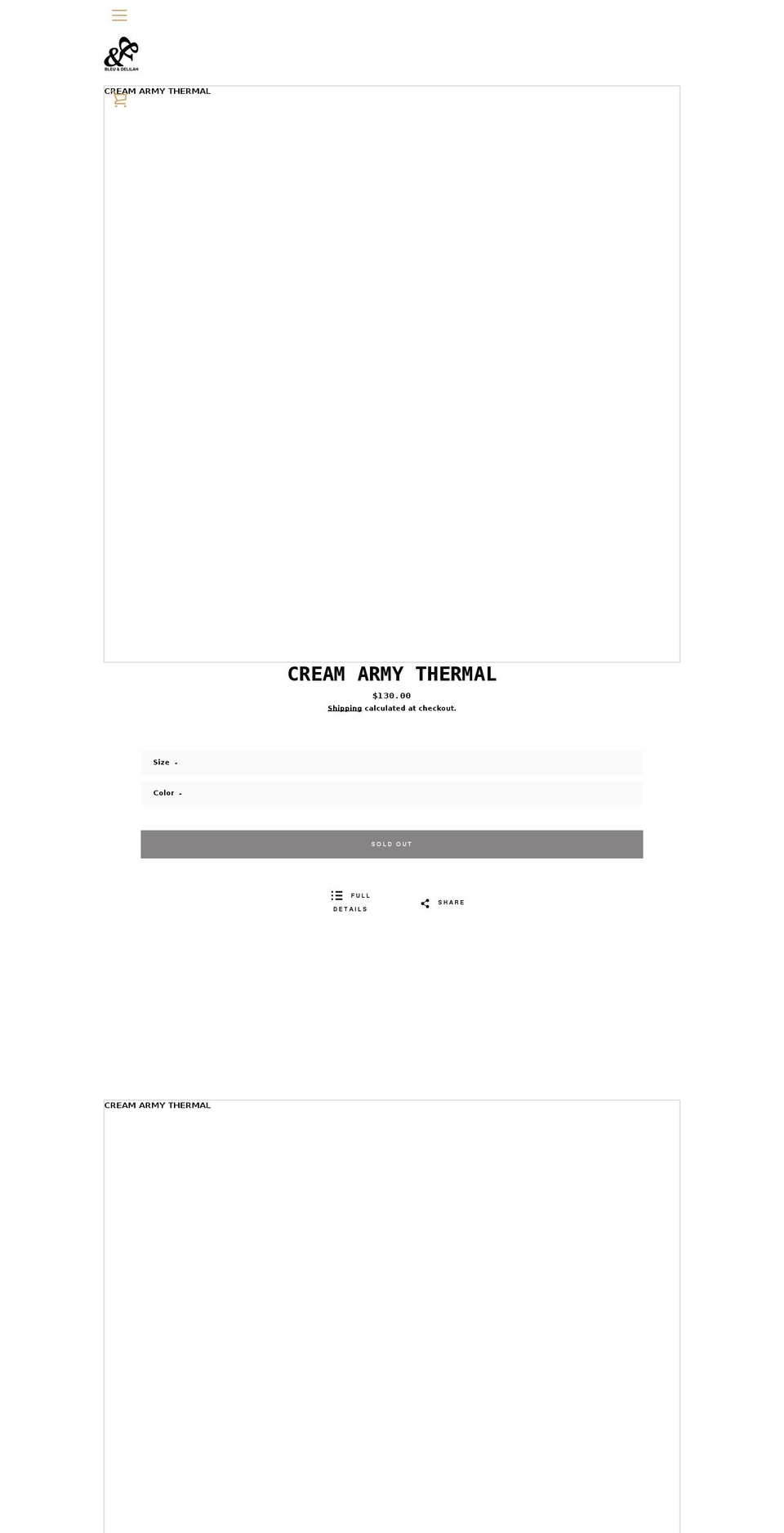 bleudelilah.com shopify website screenshot