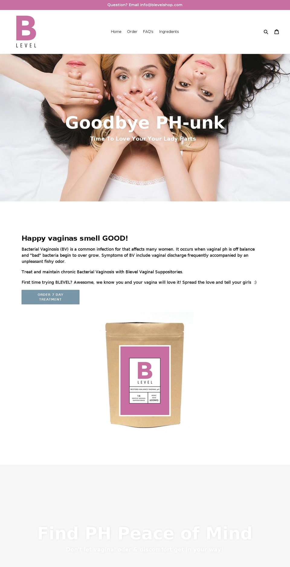 blevelshop.com — Shopify storefront screenshot