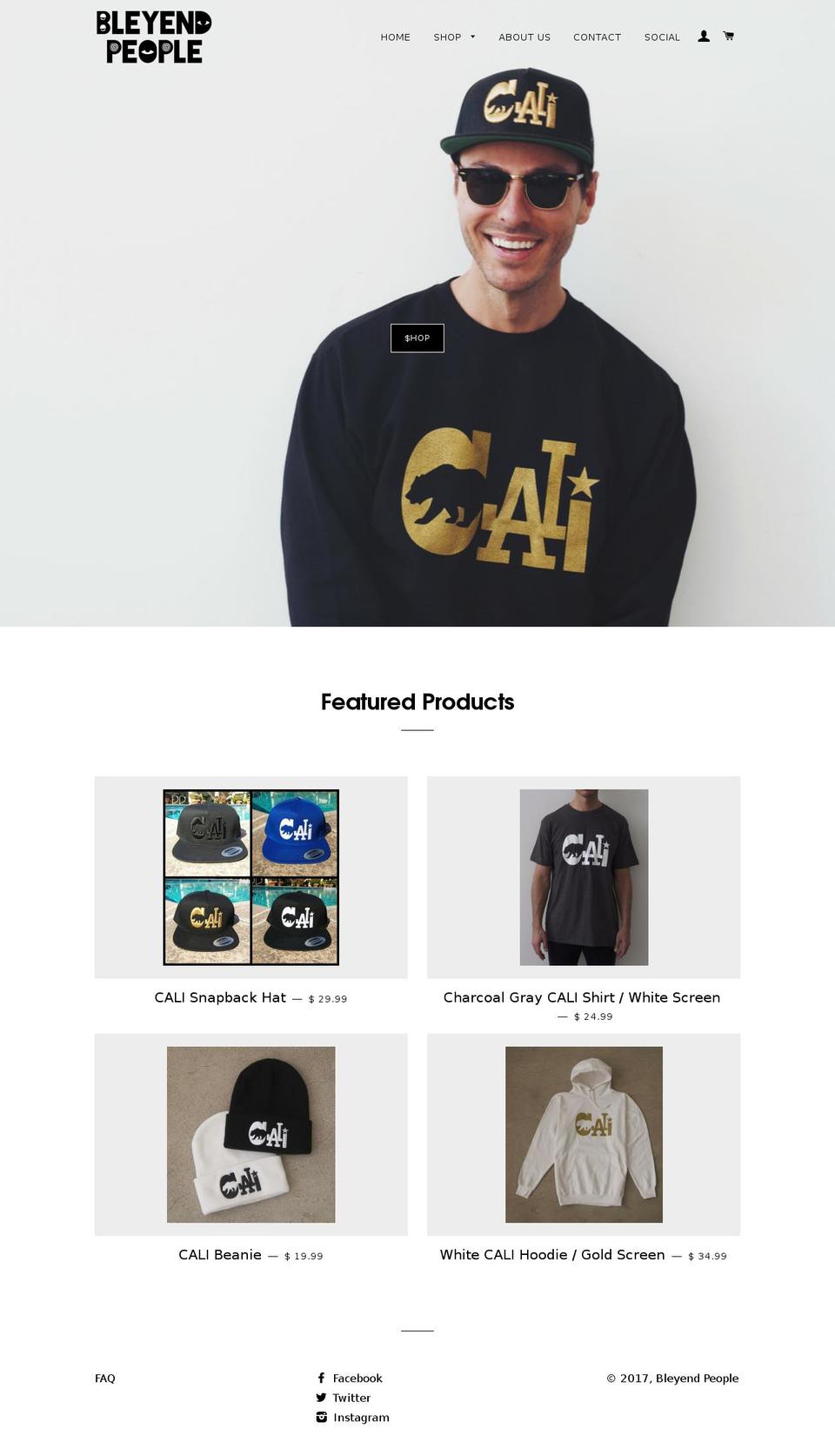 bleyendpeople.com shopify website screenshot