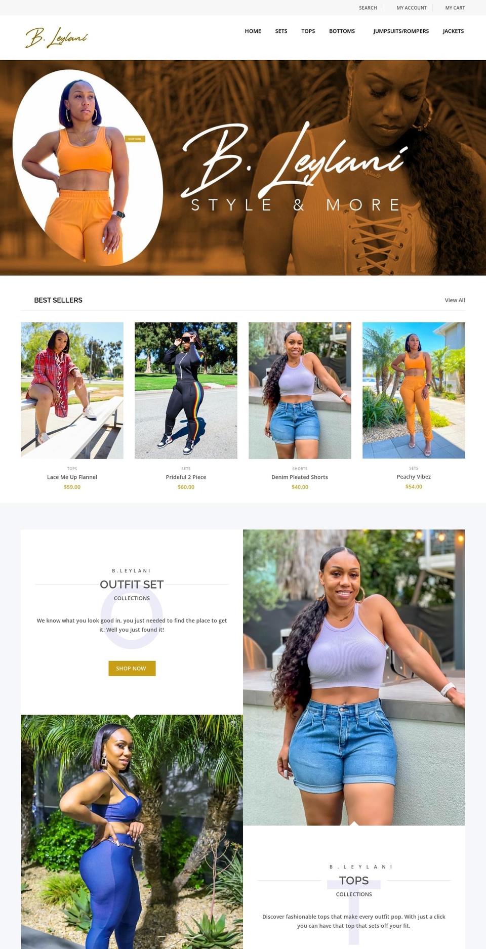 bleylani.com shopify website screenshot