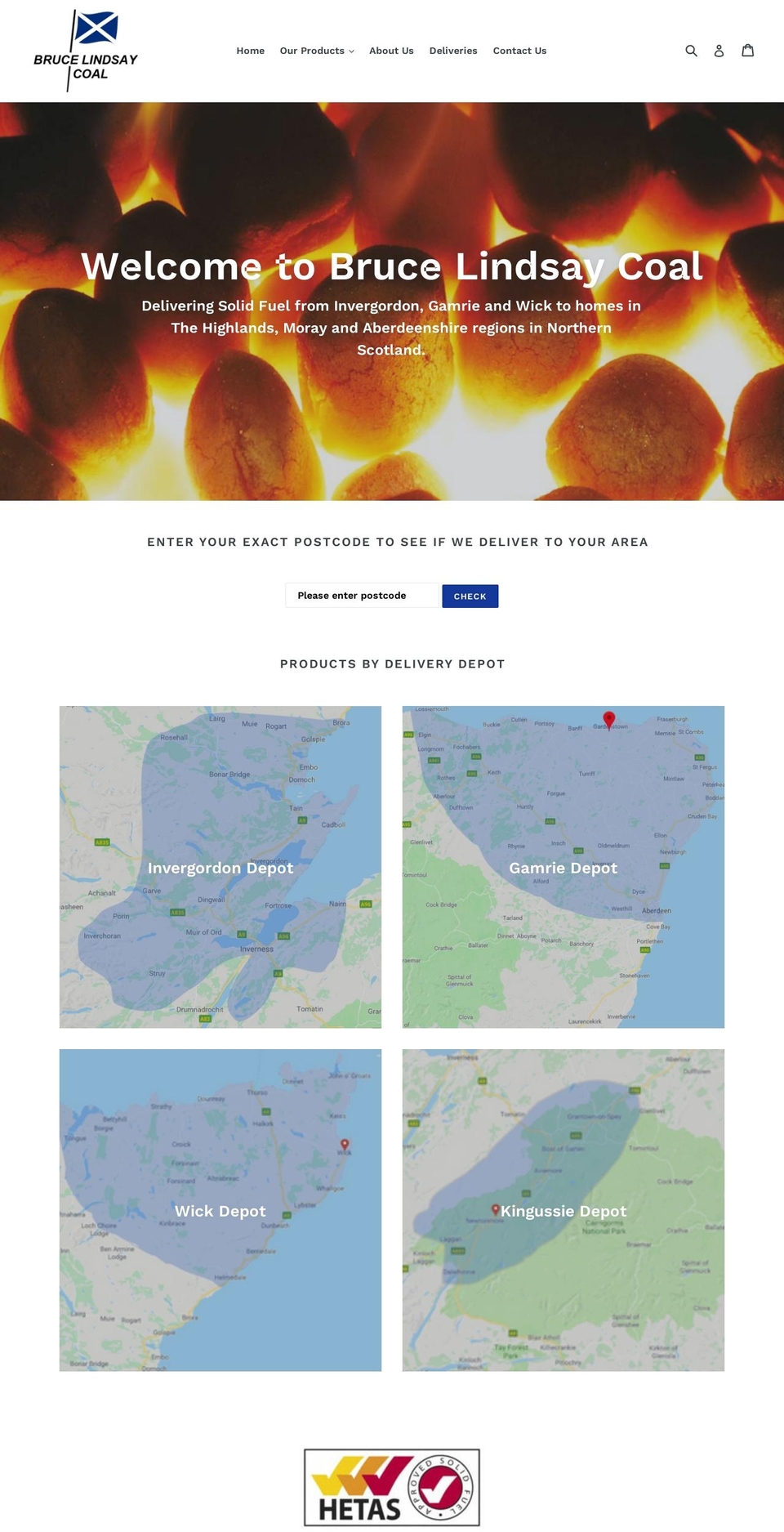 blfuels.co.uk shopify website screenshot