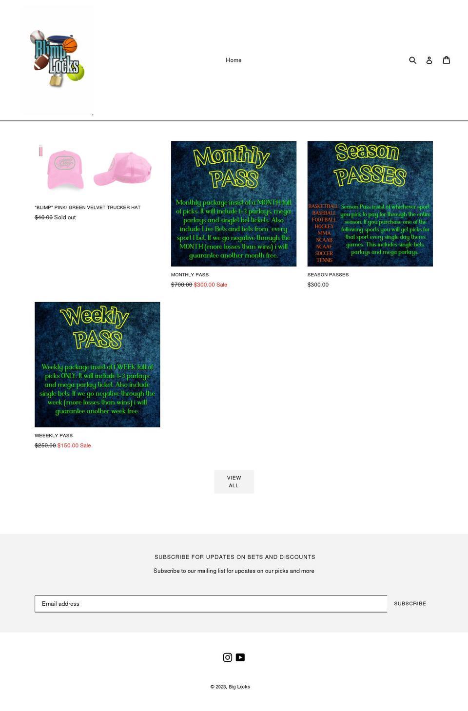 blimpapparel.com shopify website screenshot