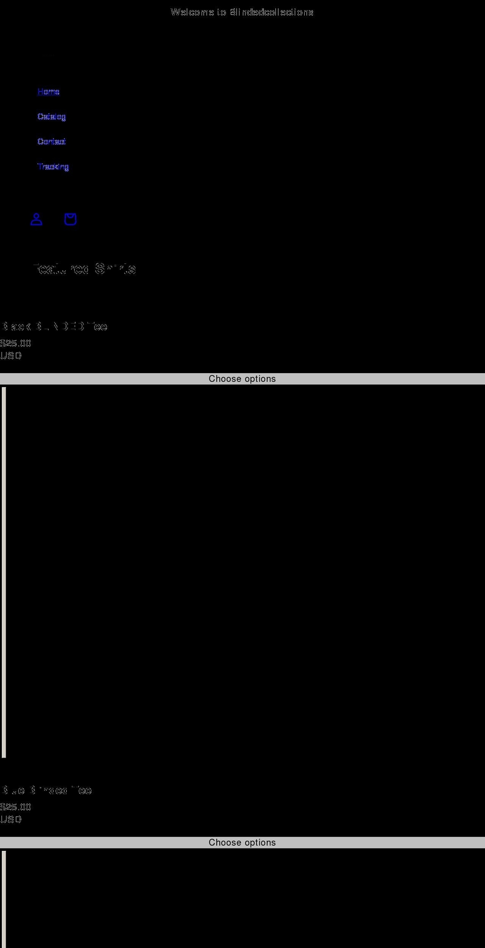 blindedco.com shopify website screenshot