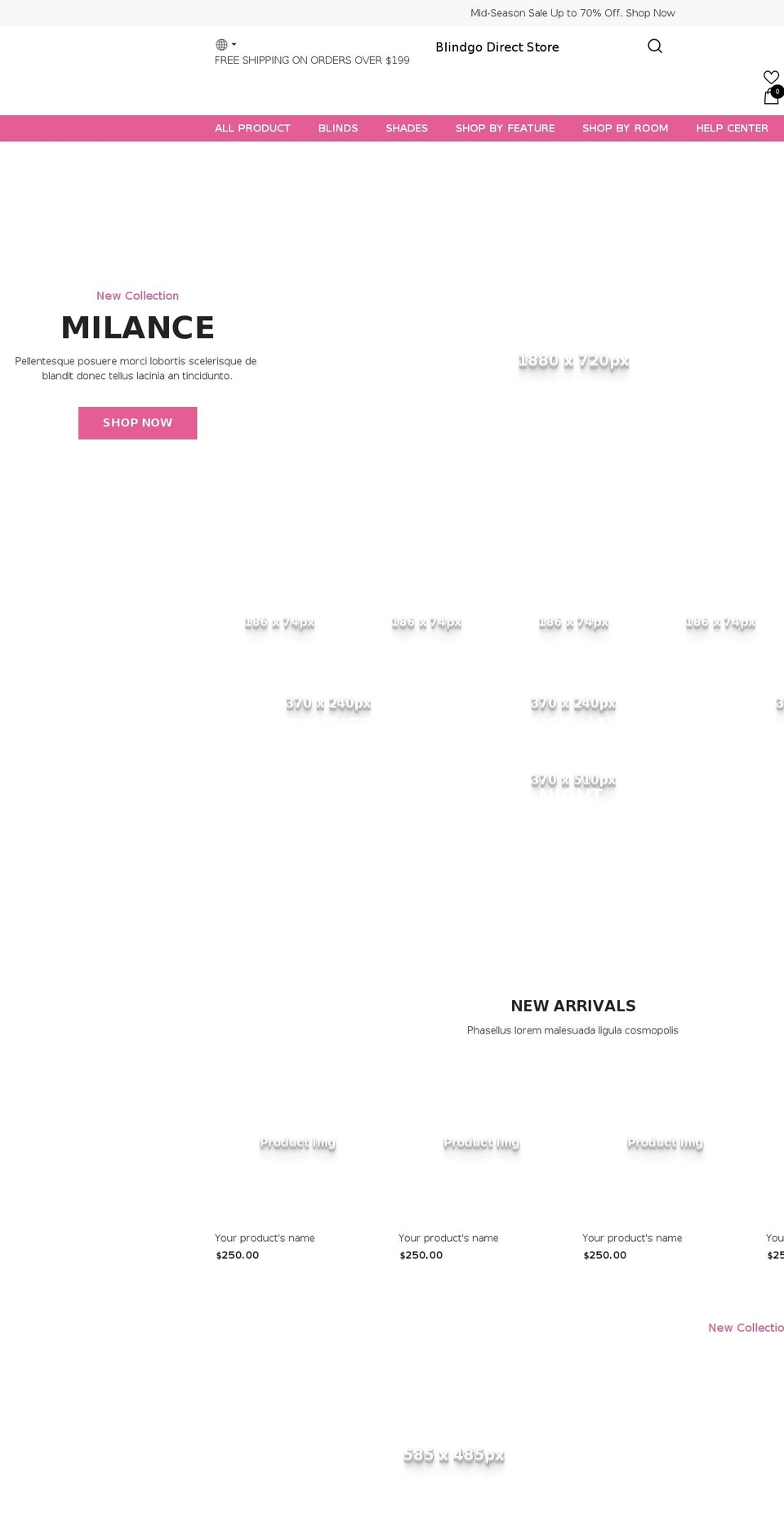 blindgo.com shopify website screenshot