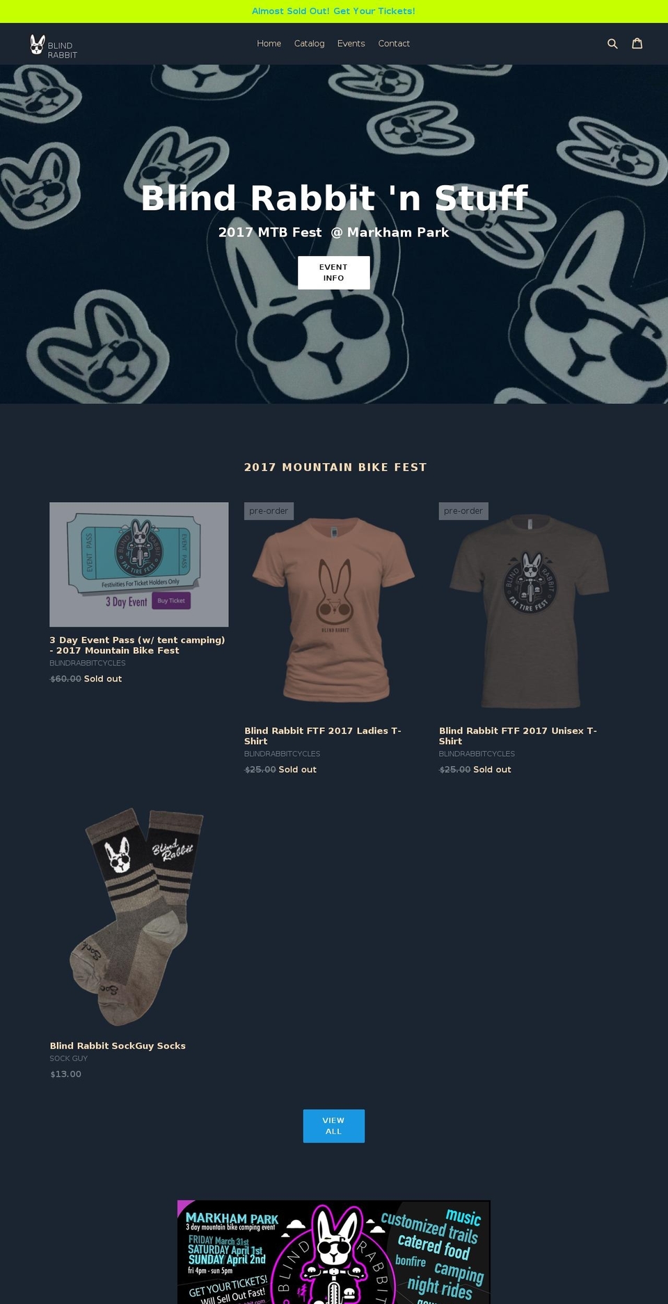 blindrabbit.com shopify website screenshot