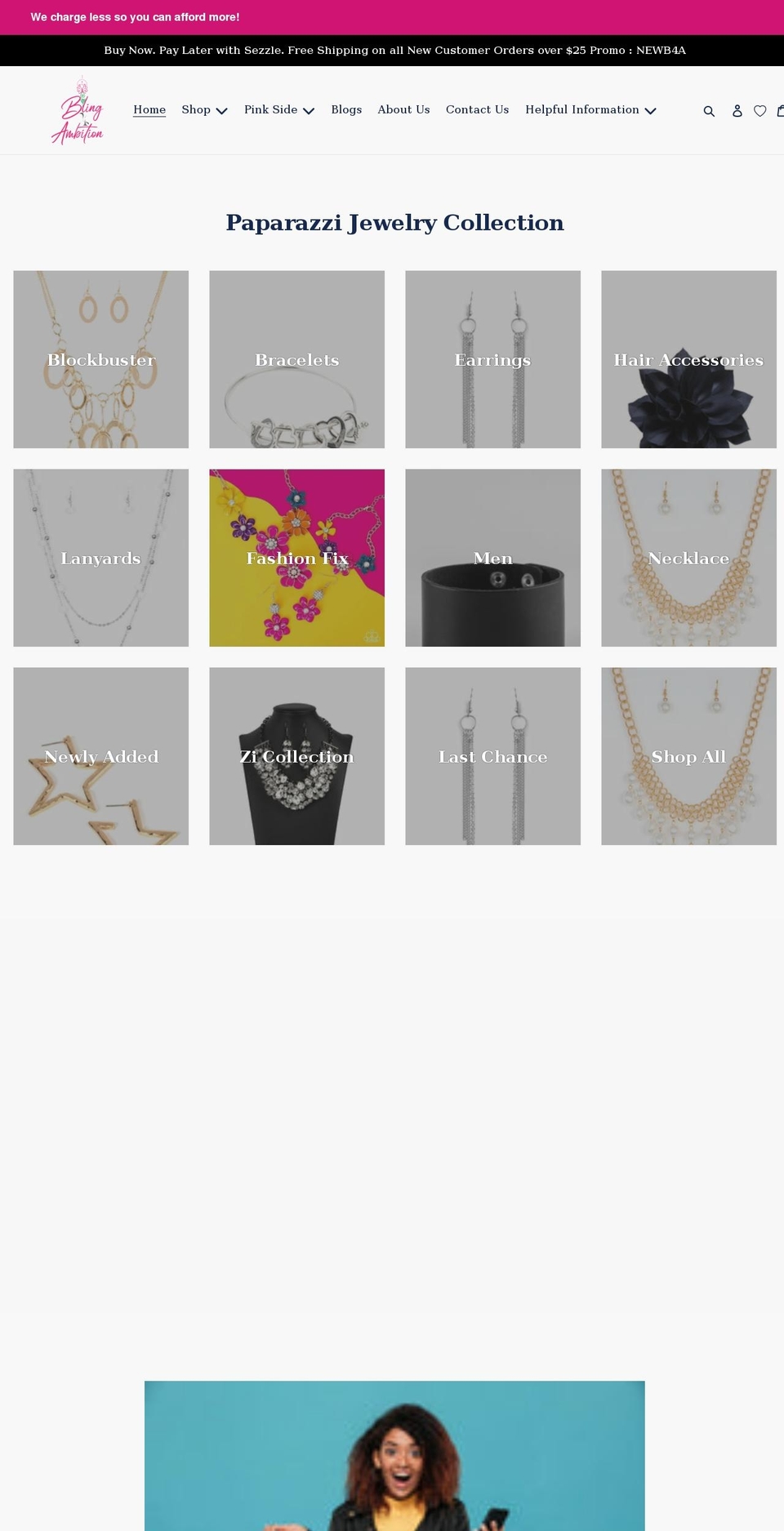 bling4ambition.shop shopify website screenshot