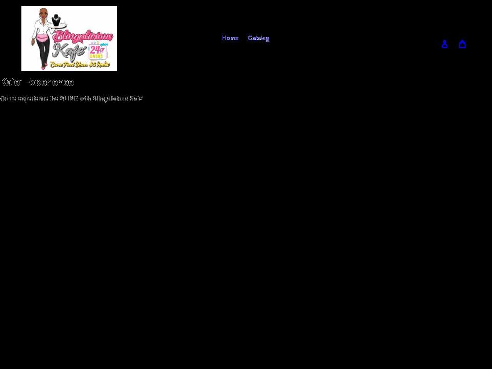 blingaliciouskafe.shop shopify website screenshot