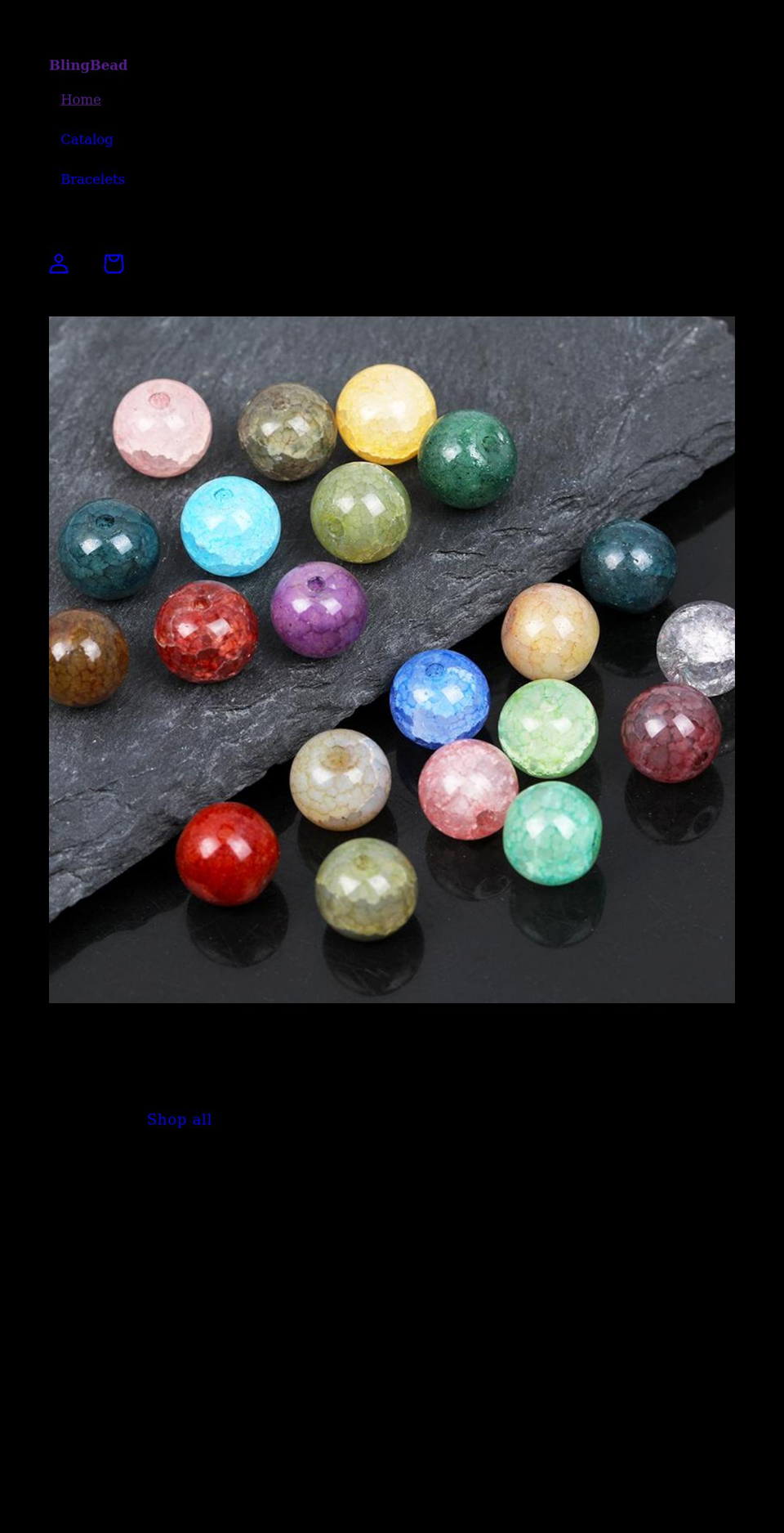 blingbead.com shopify website screenshot