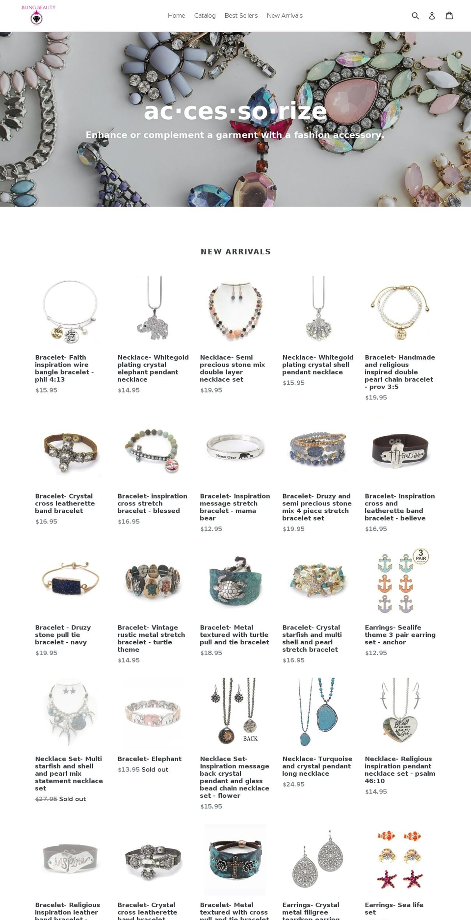 blingbeautyboutique.com shopify website screenshot