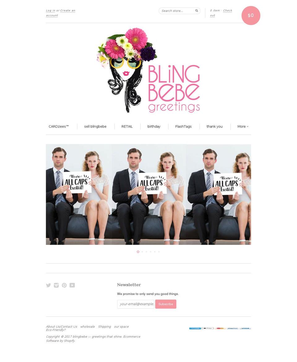 blingbebe.ca shopify website screenshot