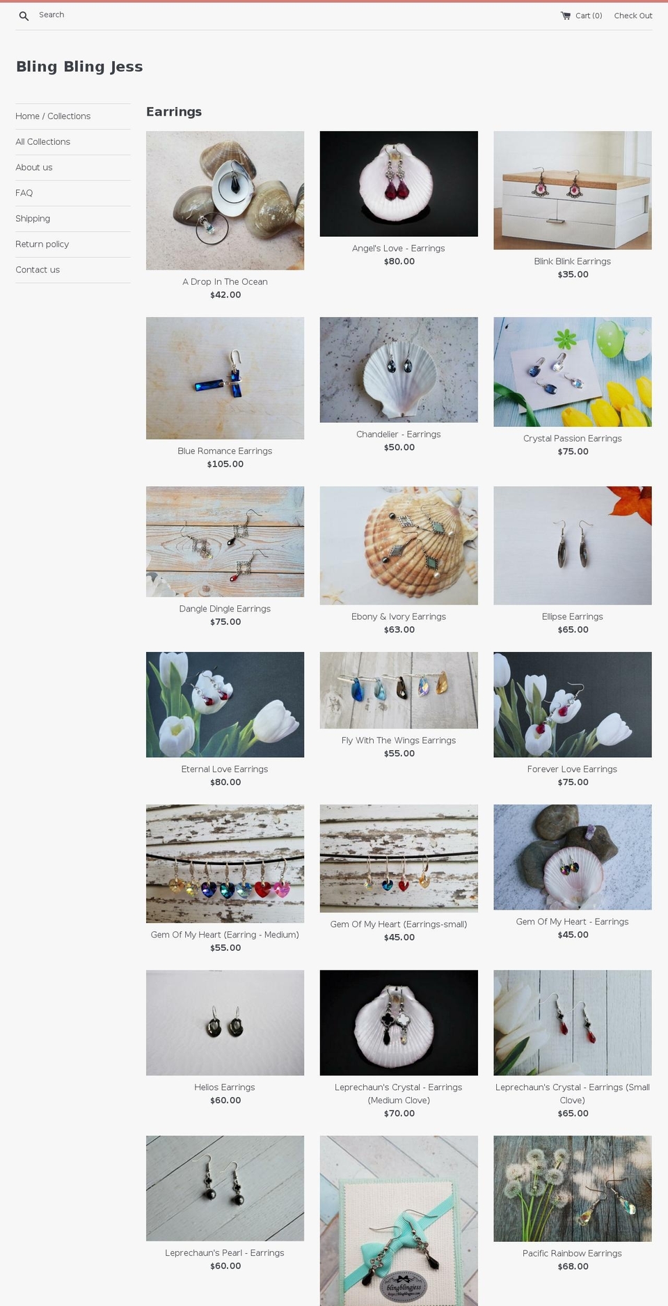 blingblingjess.com — Shopify storefront screenshot