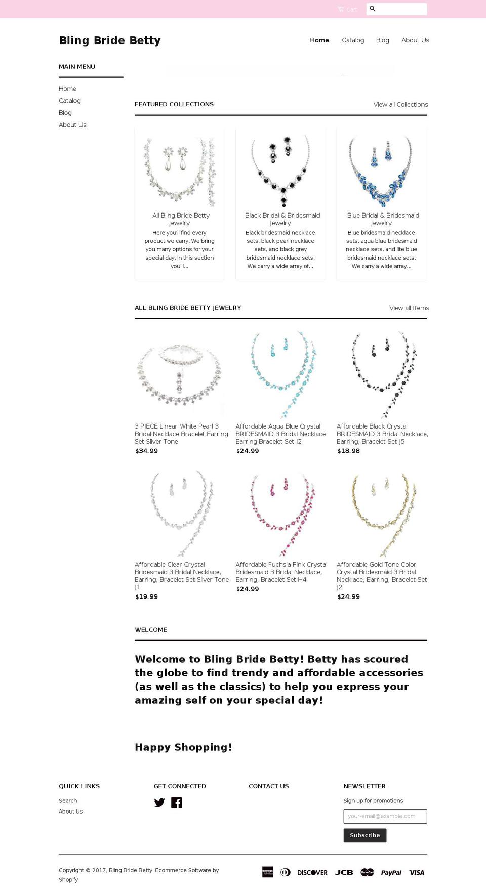 blingbridebettybridaljewelry.net shopify website screenshot