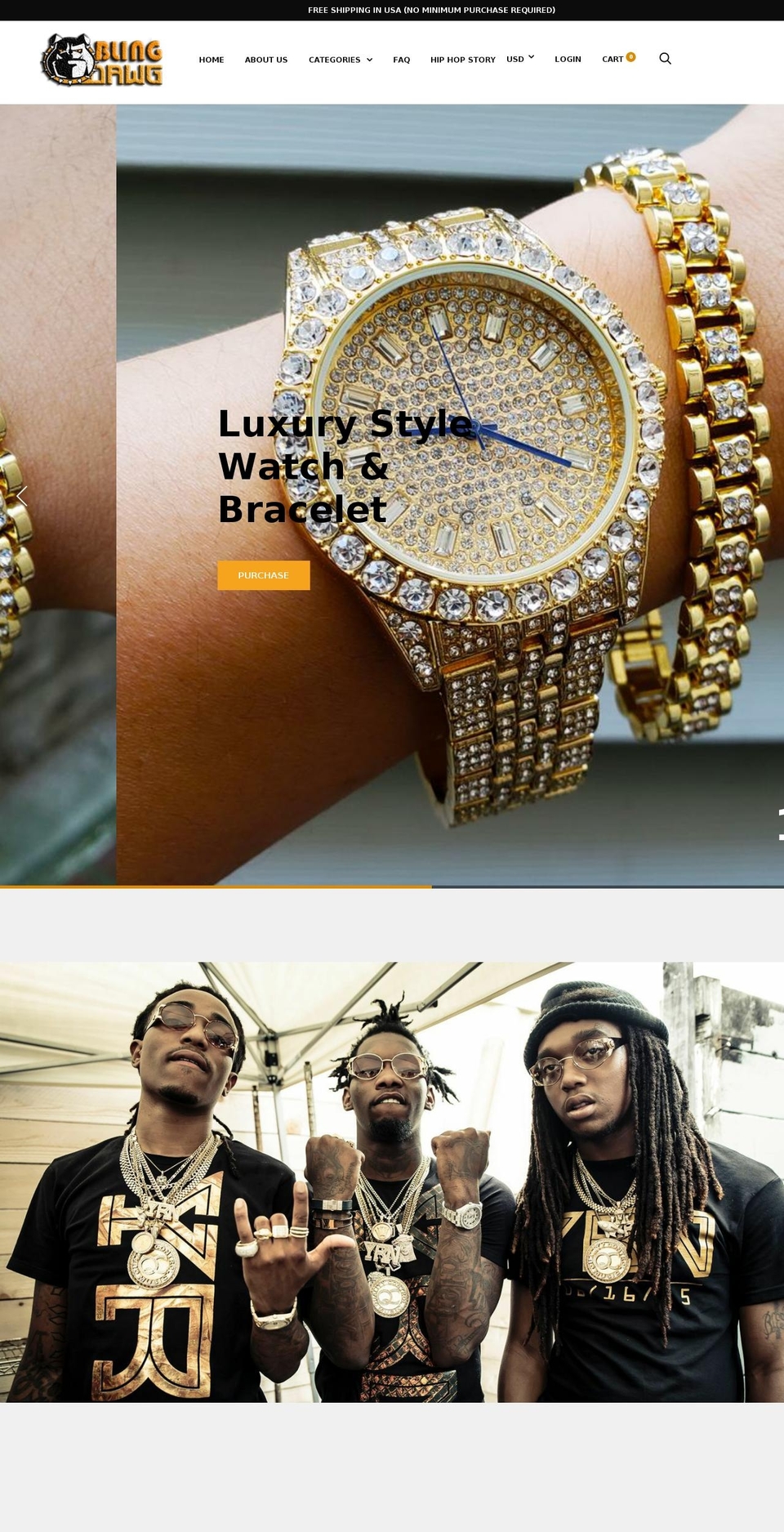 blingdawg.net shopify website screenshot
