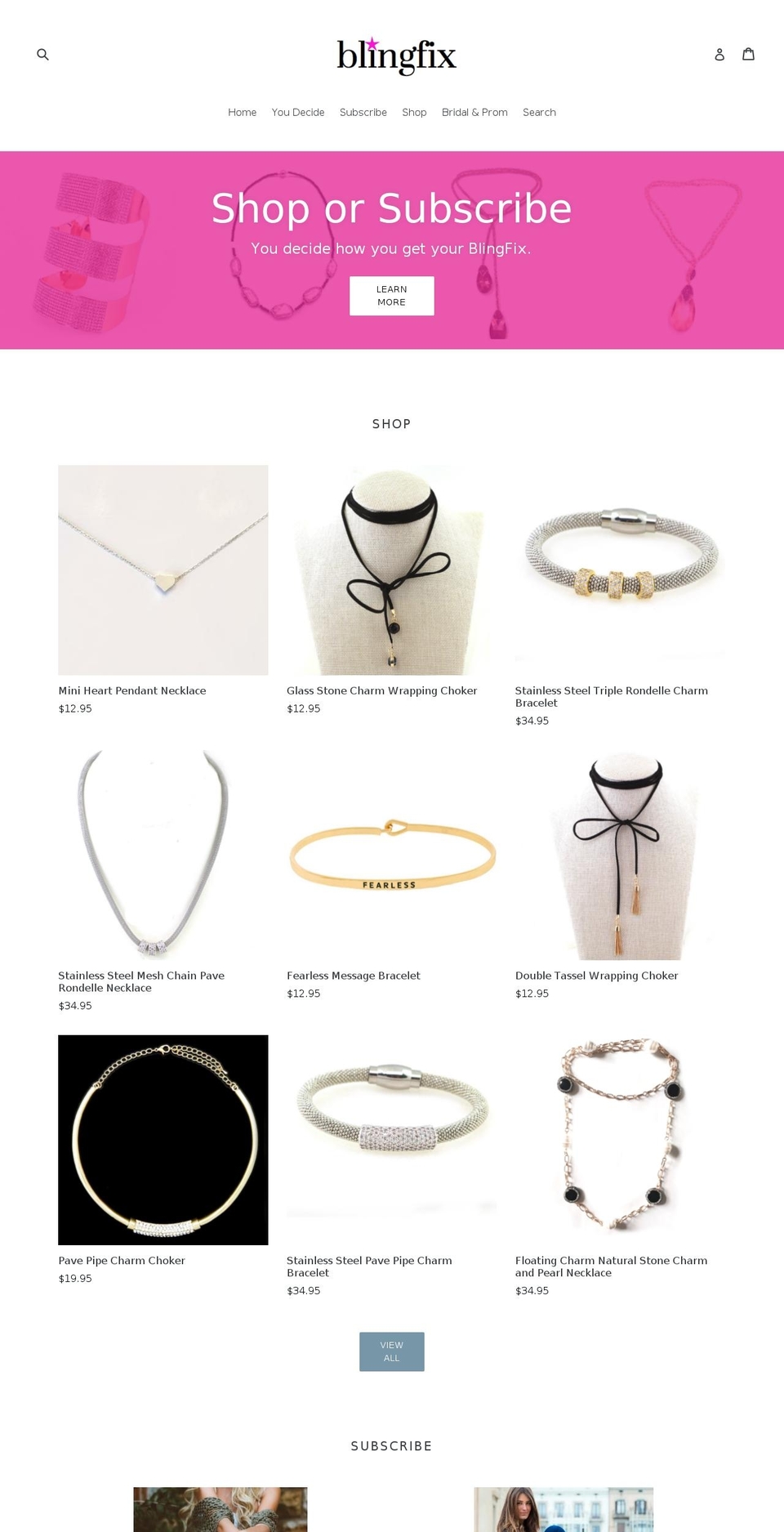 blingfix.com shopify website screenshot