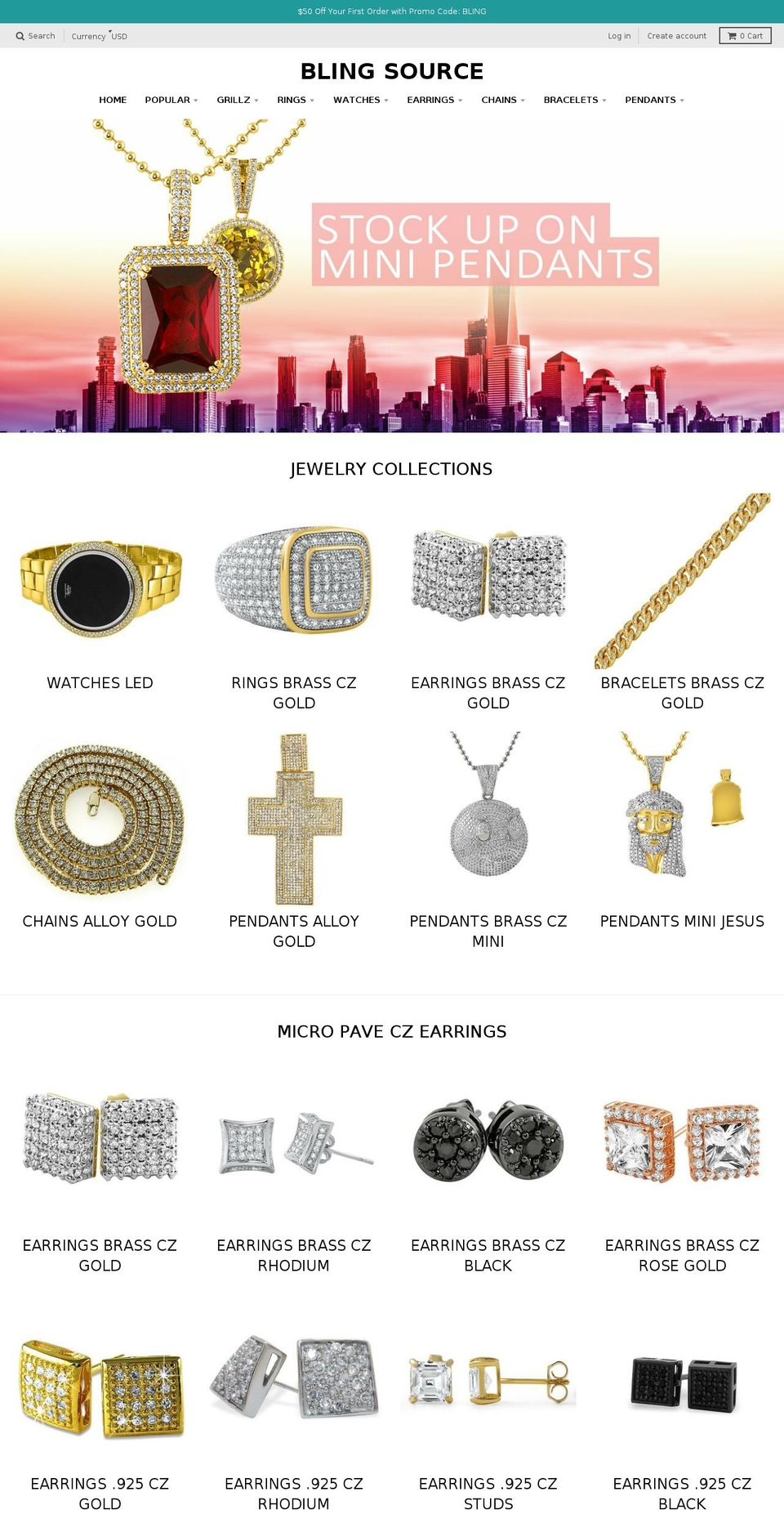 blingsource.com shopify website screenshot