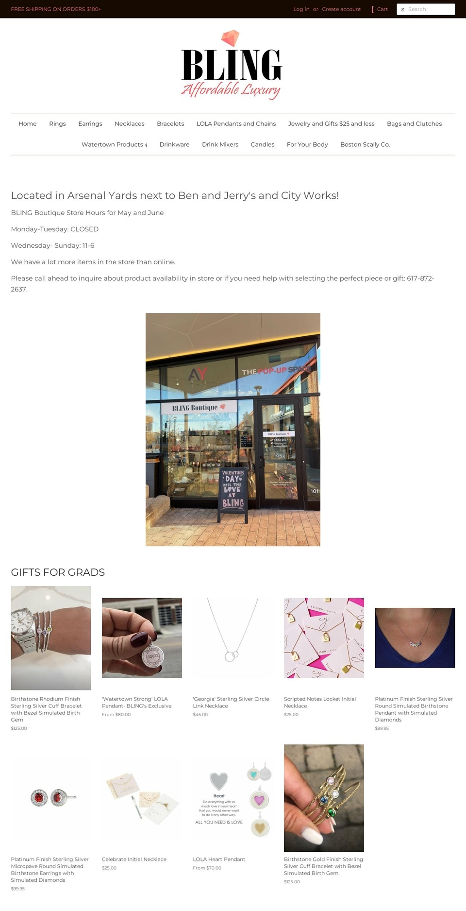 blingstrong.com — Shopify storefront screenshot