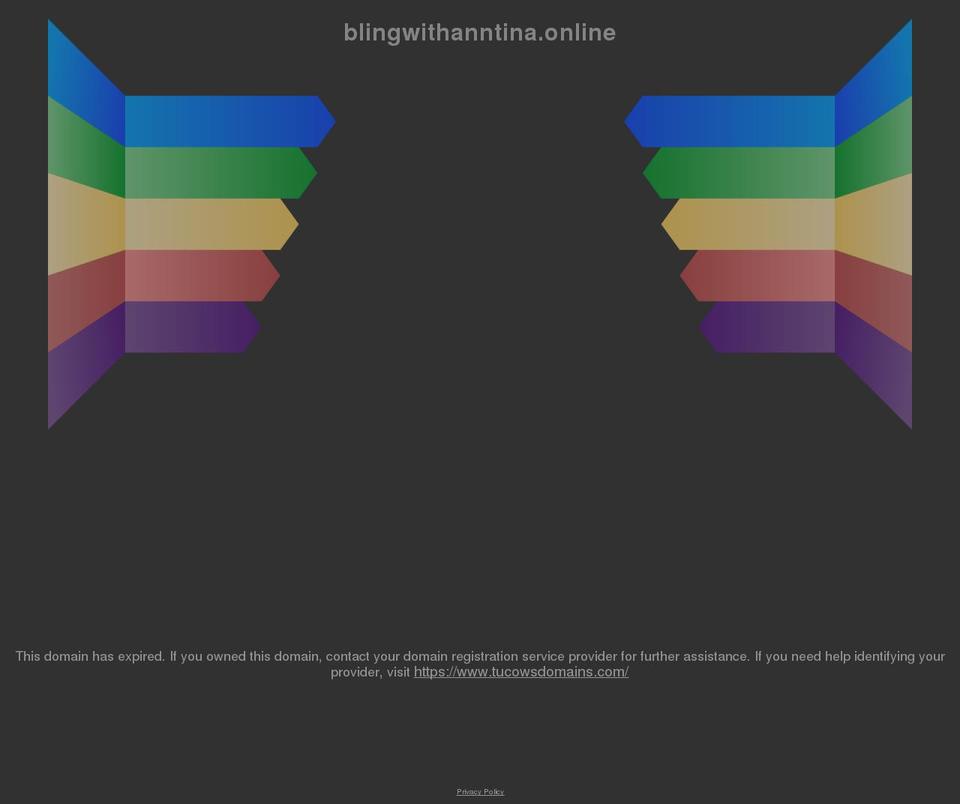 blingwithanntina.online shopify website screenshot