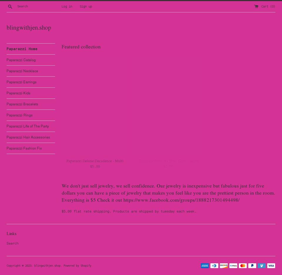 blingwithjen.shop shopify website screenshot