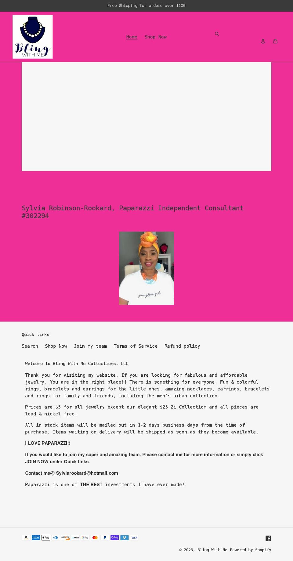 blingwithme.shop shopify website screenshot