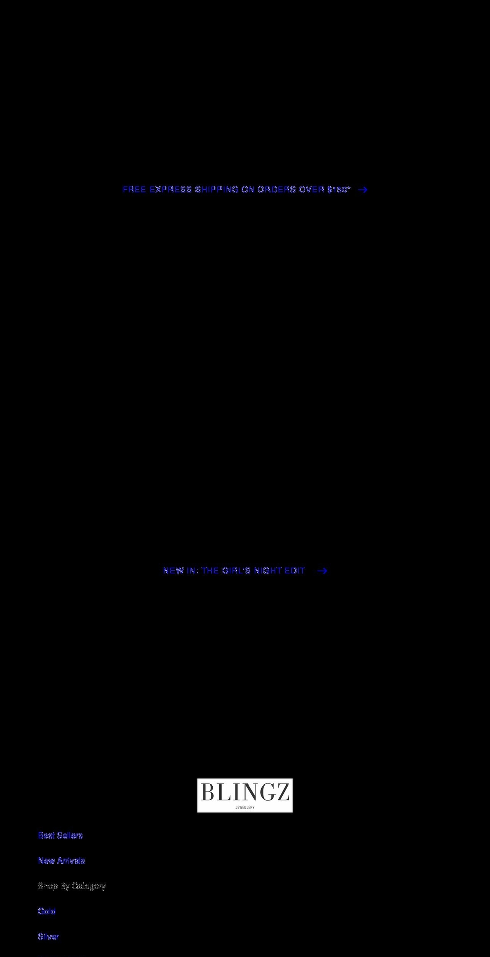 blingz.com.au shopify website screenshot