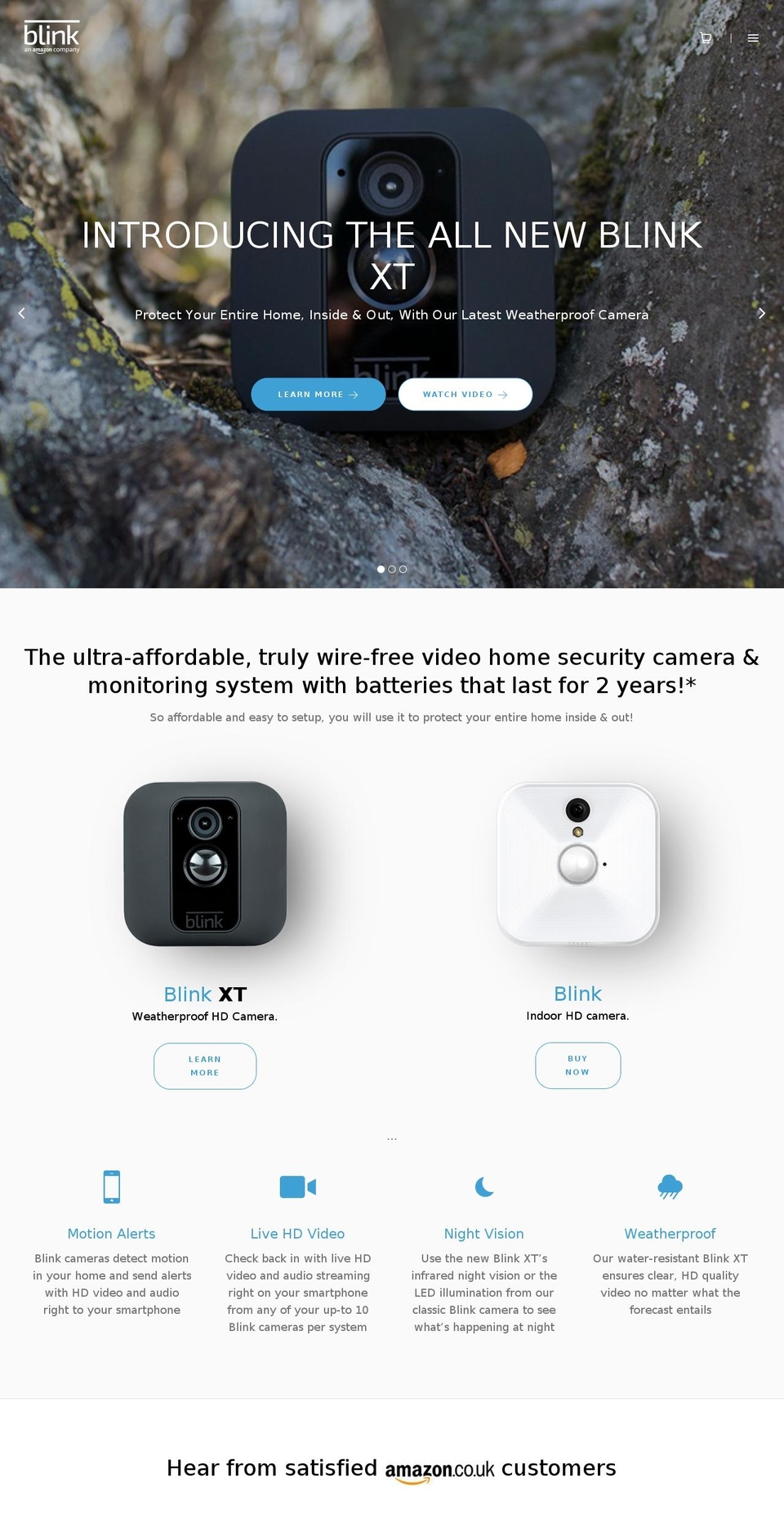 blinkforhome.co.uk shopify website screenshot