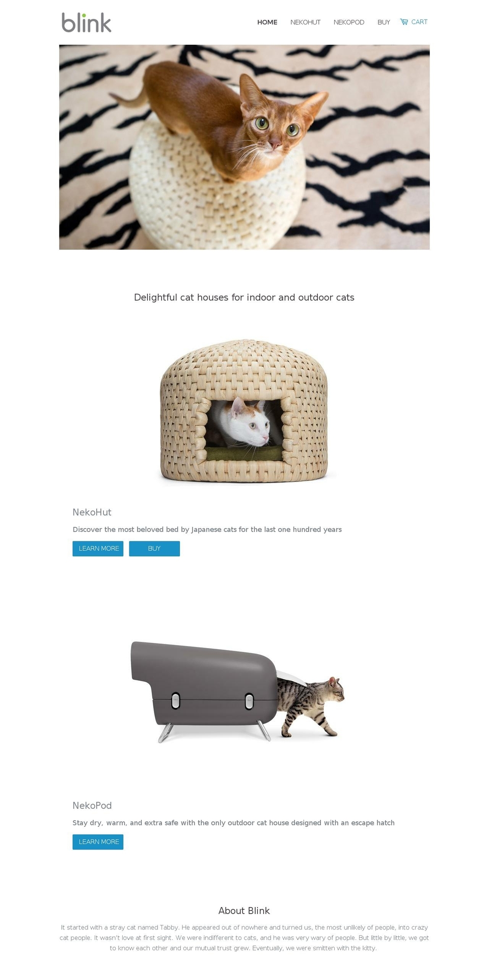 blinkpet.com shopify website screenshot