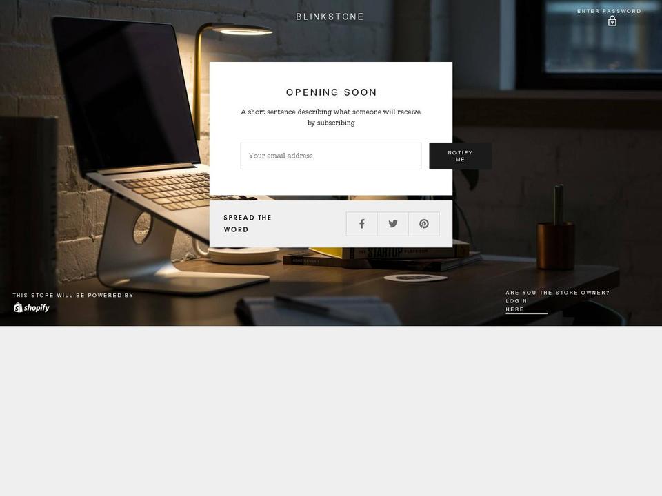 blinkstone.co.uk shopify website screenshot