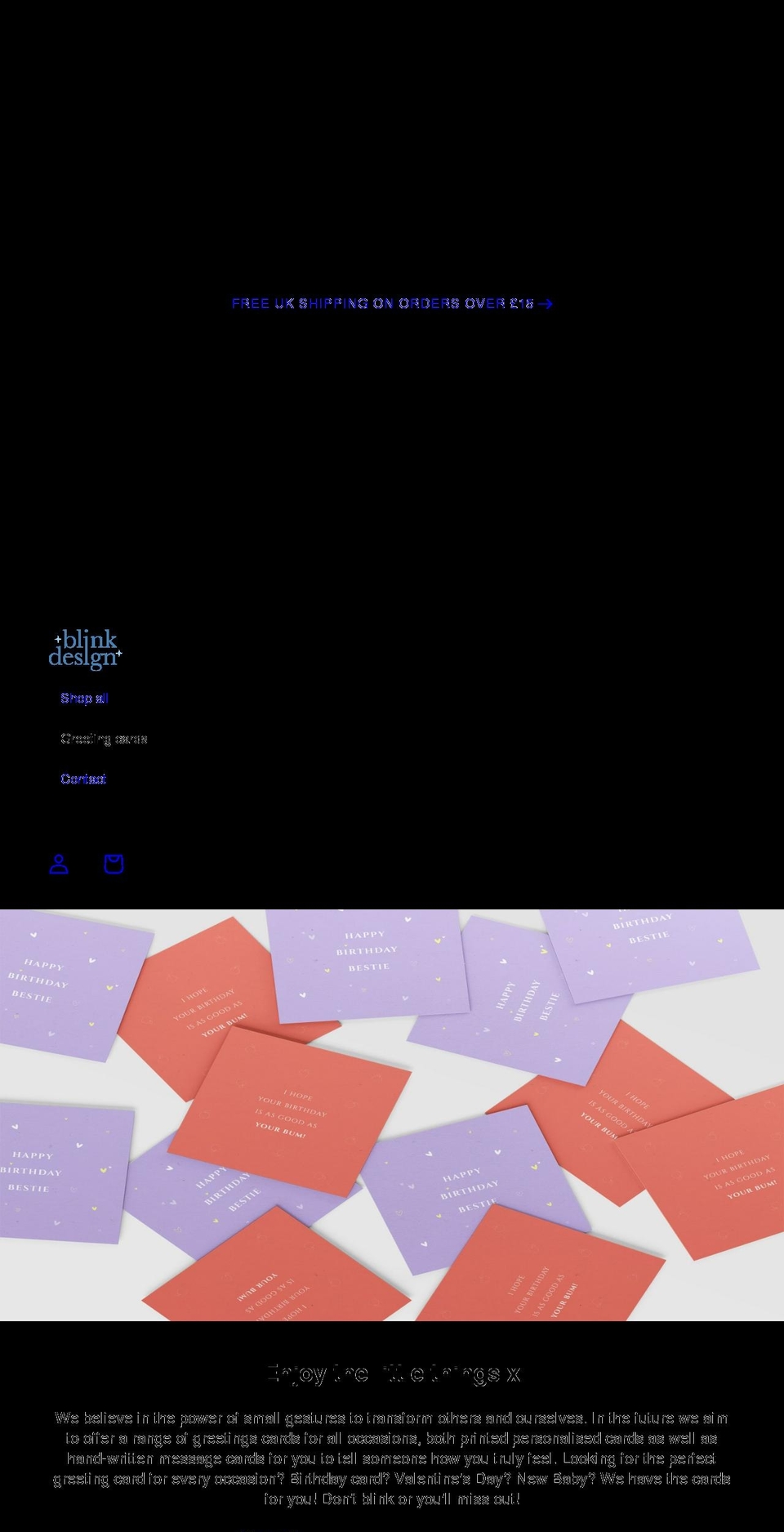 blinkstores.com shopify website screenshot