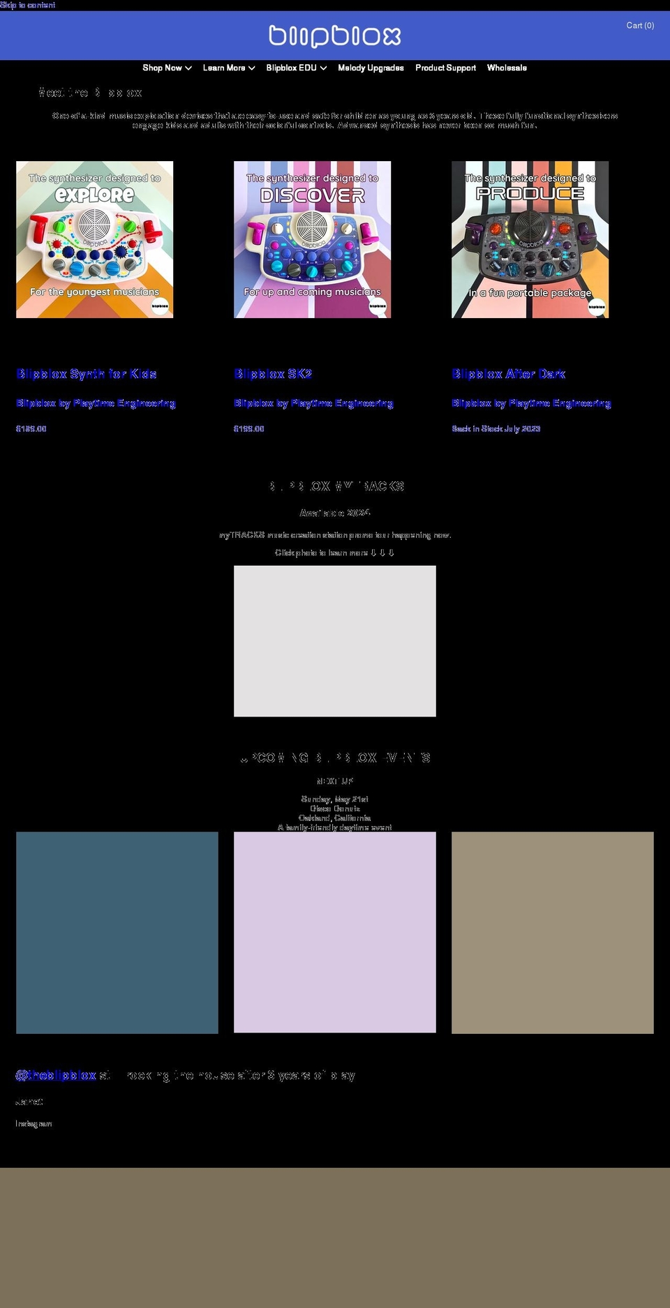 blipblox.com shopify website screenshot